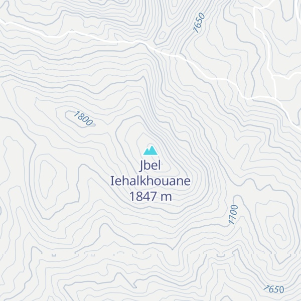 Map of Jbel Iehalkhouane