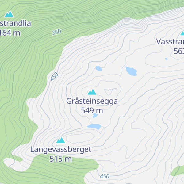Map of Gråsteinsegga
