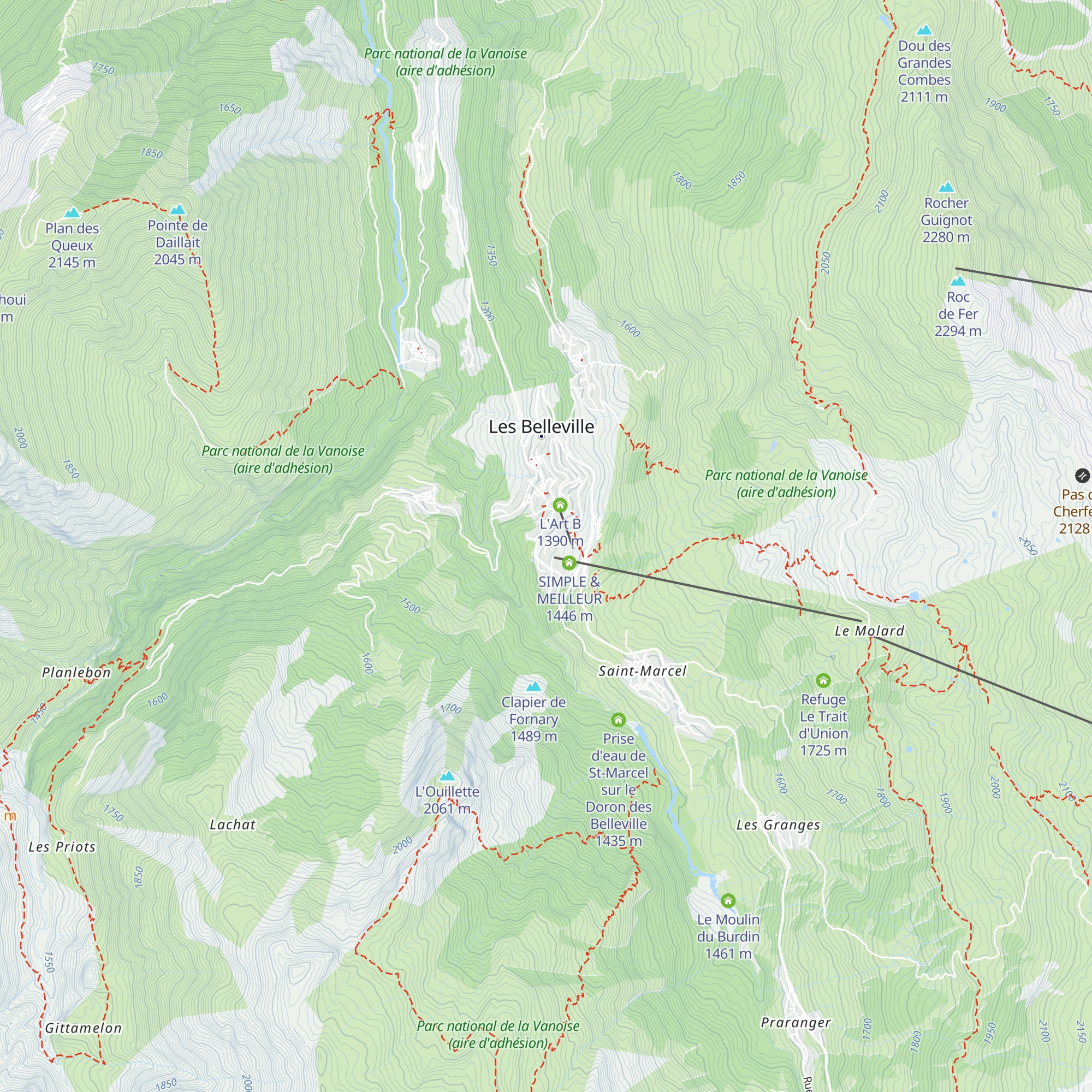 Chalet Floralie map