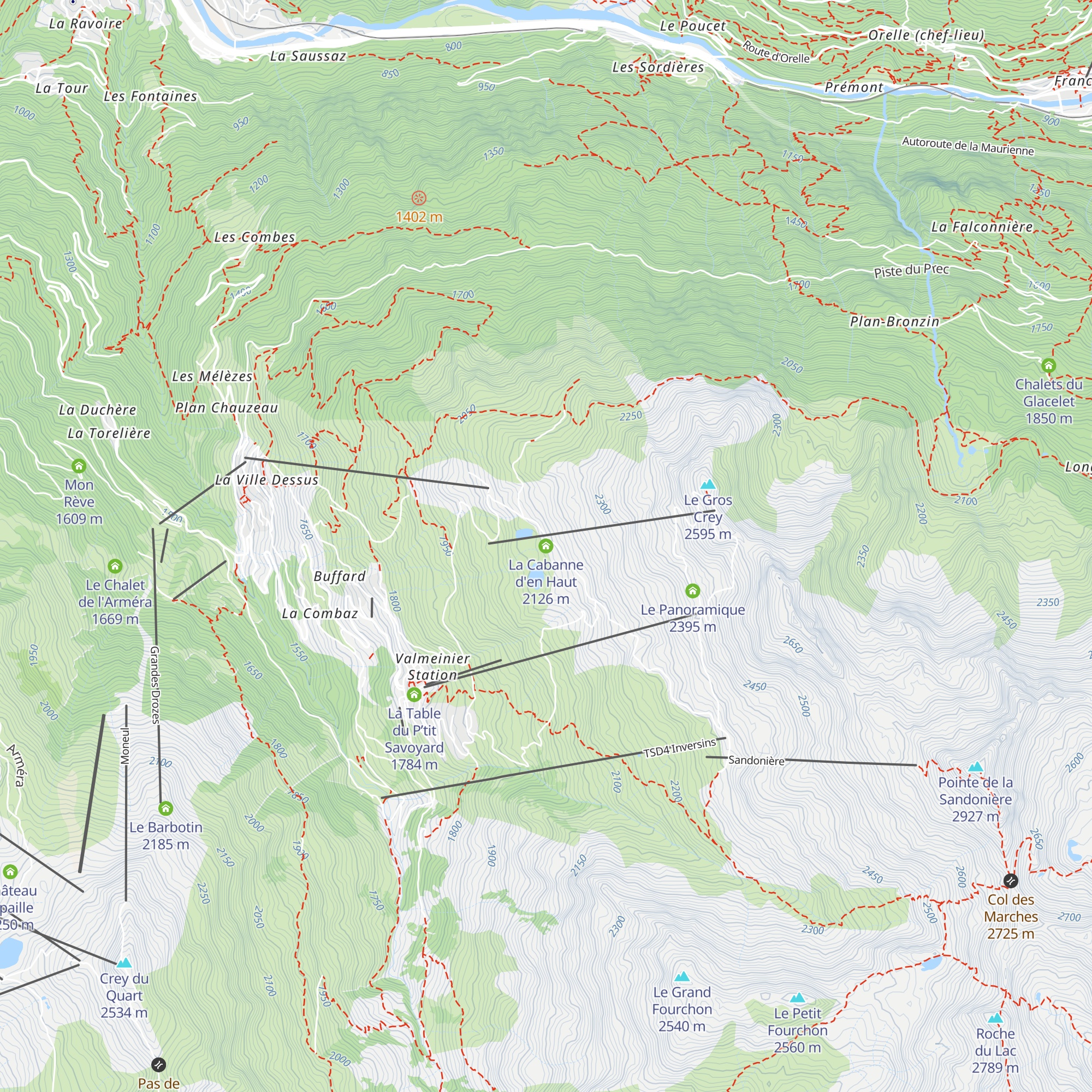 La Cabanne d'en Haut map