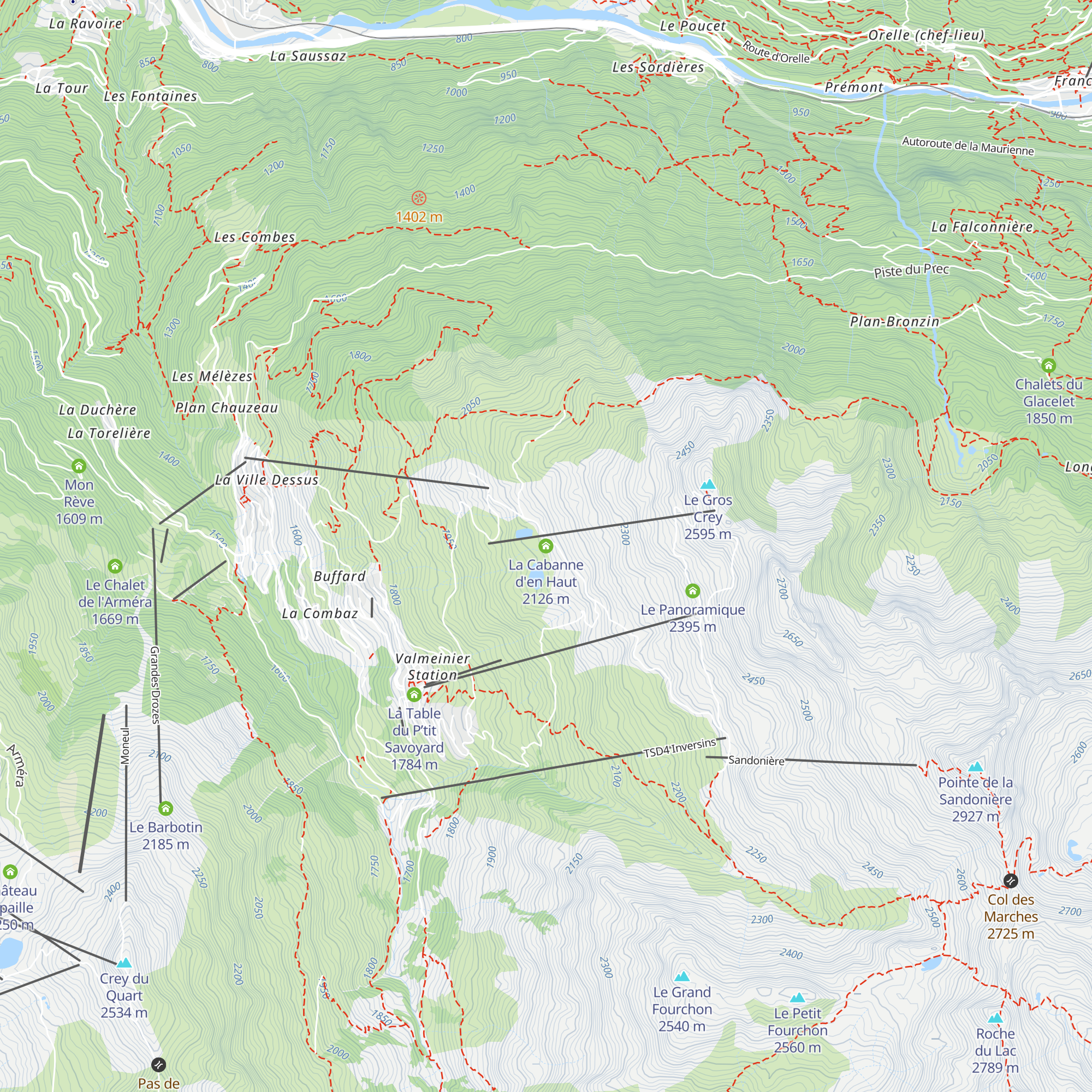 La Cabanne d'en Haut map