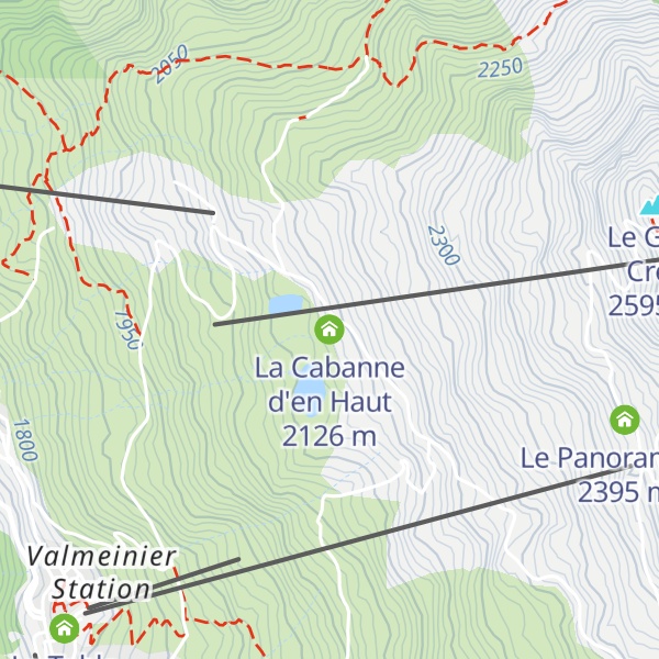 Map of La Cabanne d'en Haut