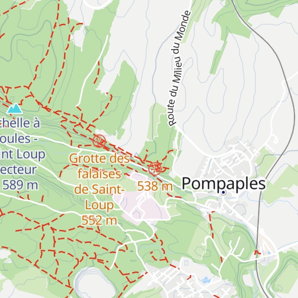 Map of Refuge de Pompaples