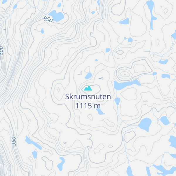 Map of Skrumsnuten
