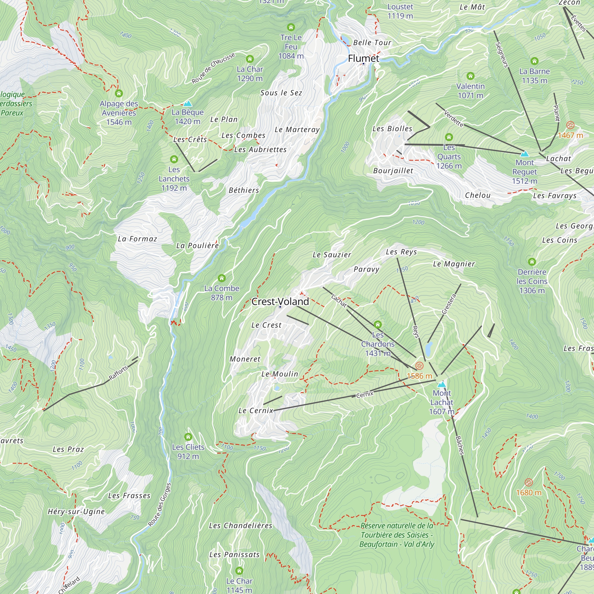 L'arrêt Bognette map