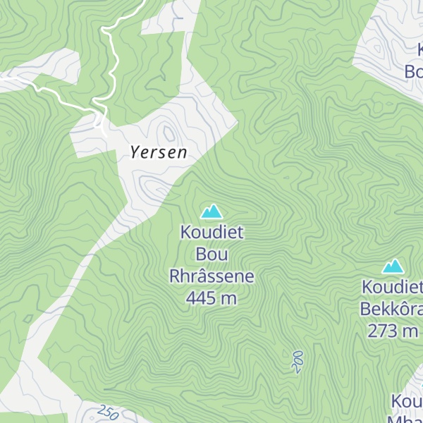 Map of Koudiet Bou Rhrâssene