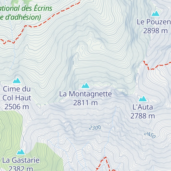 Map of La Montagnette