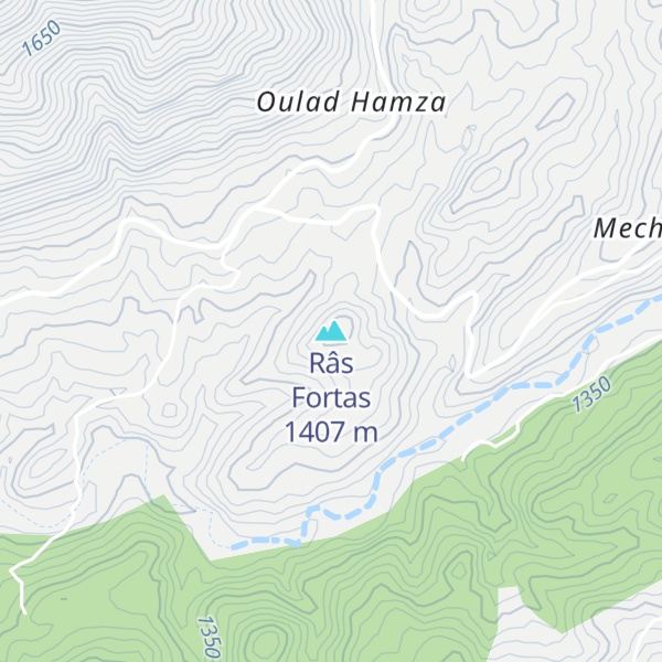 Map of Râs Fortas