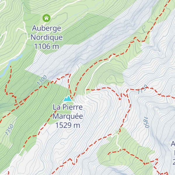 Map of Refuge de la Bombardellaz