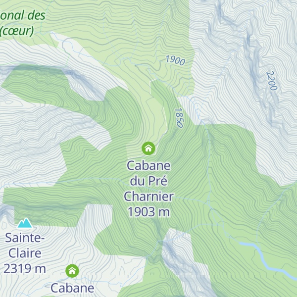 Map of Cabane du Pré Charnier