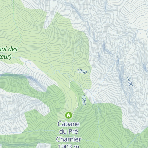 Map of Cabane de St Clement