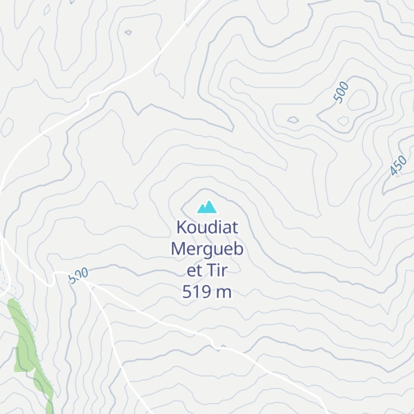Map of Koudiat Mergueb et Tir