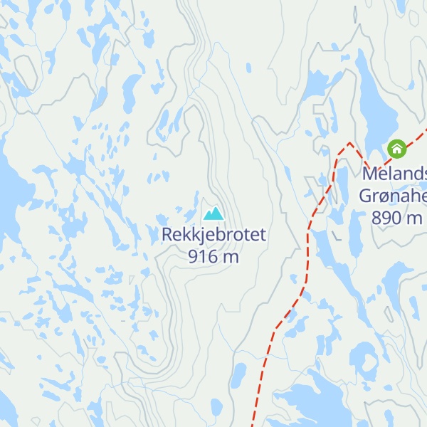 Map of Rekkjebrotet