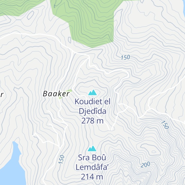 Map of Koudiet el Djedîda