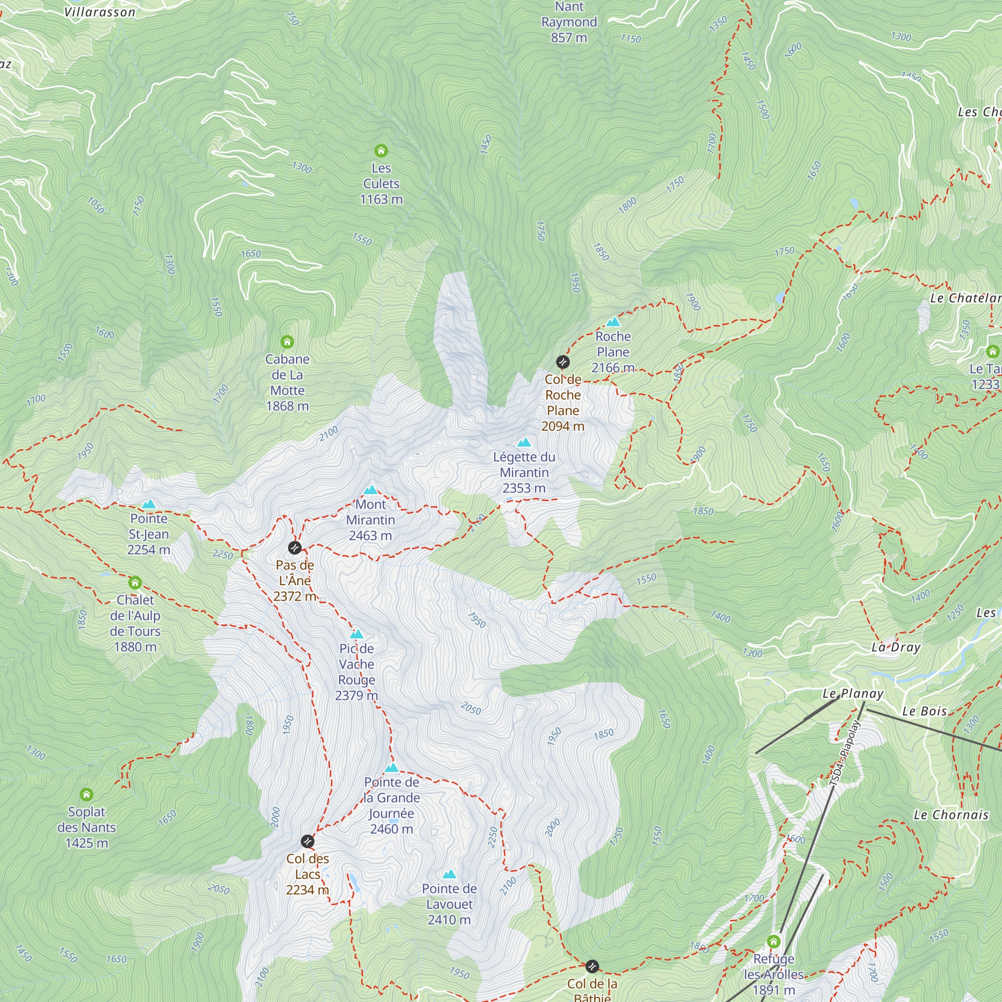 Chalet du Lac map