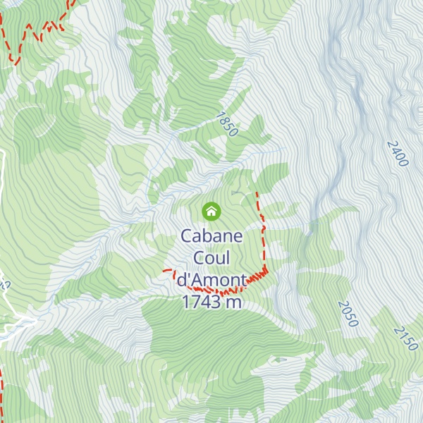 Map of Cabane Coul d'Amont
