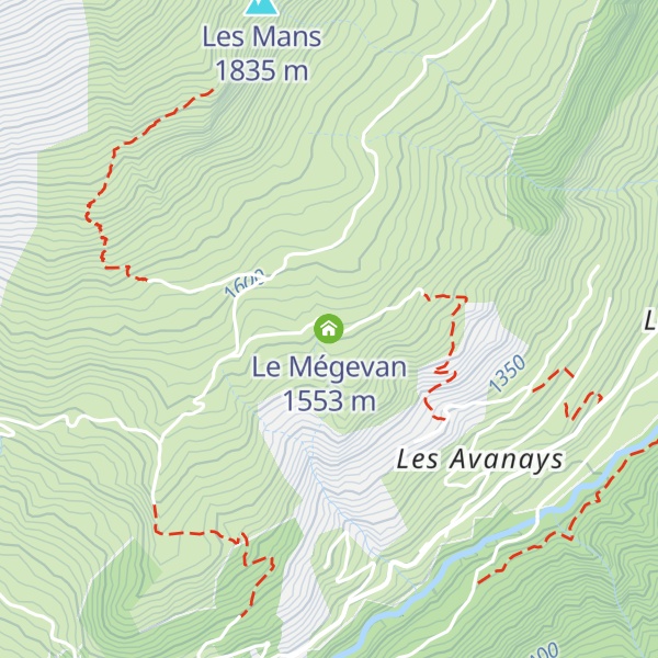 Map of Le Mégevan