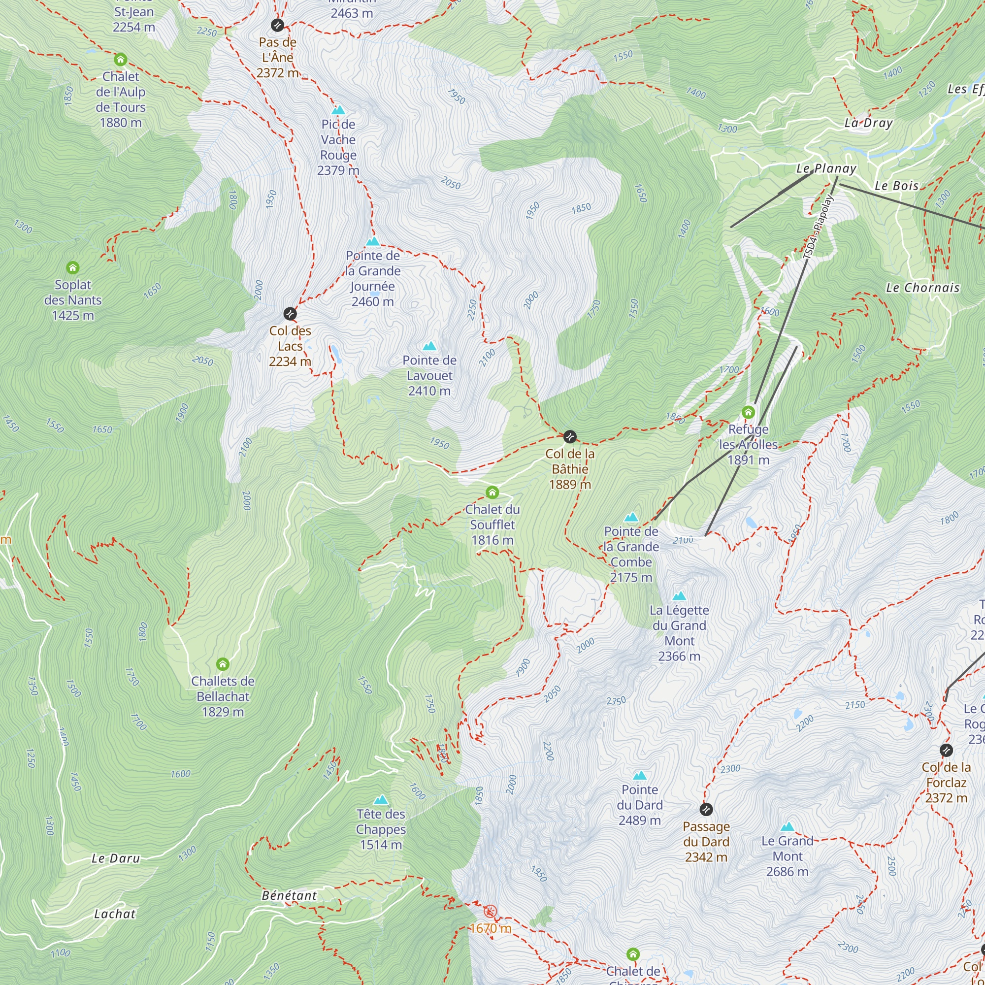 Chalet du Soufflet map