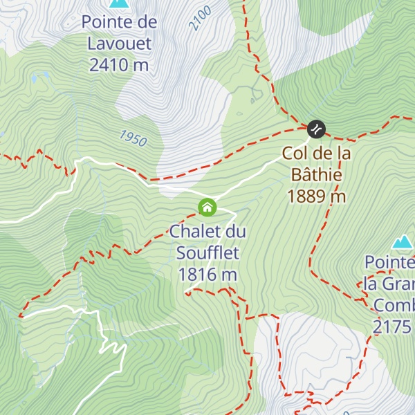 Map of Chalet du Soufflet