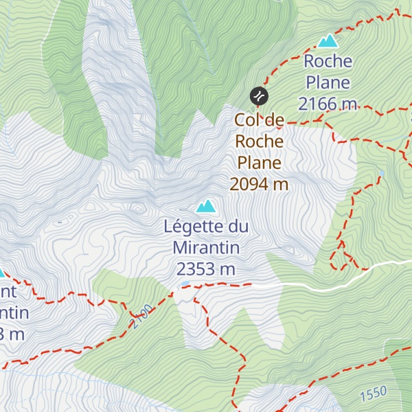 Map of Légette du Mirantin