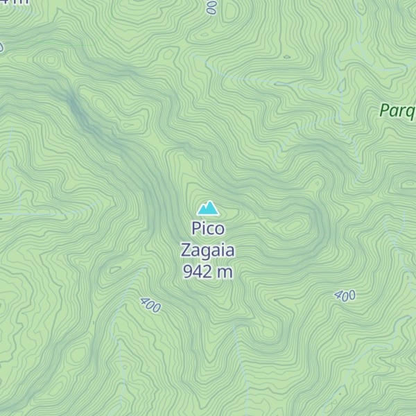 Map of Pico Zagaia