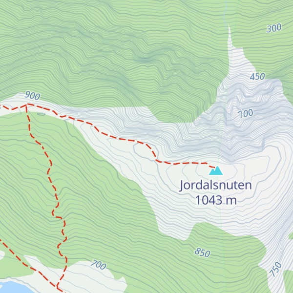 Map of Kvanngjelstinden