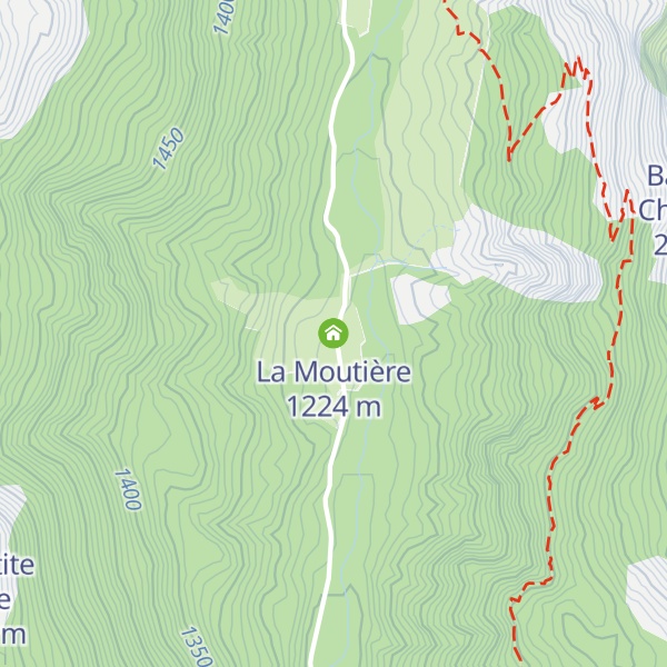 Map of La Moutière