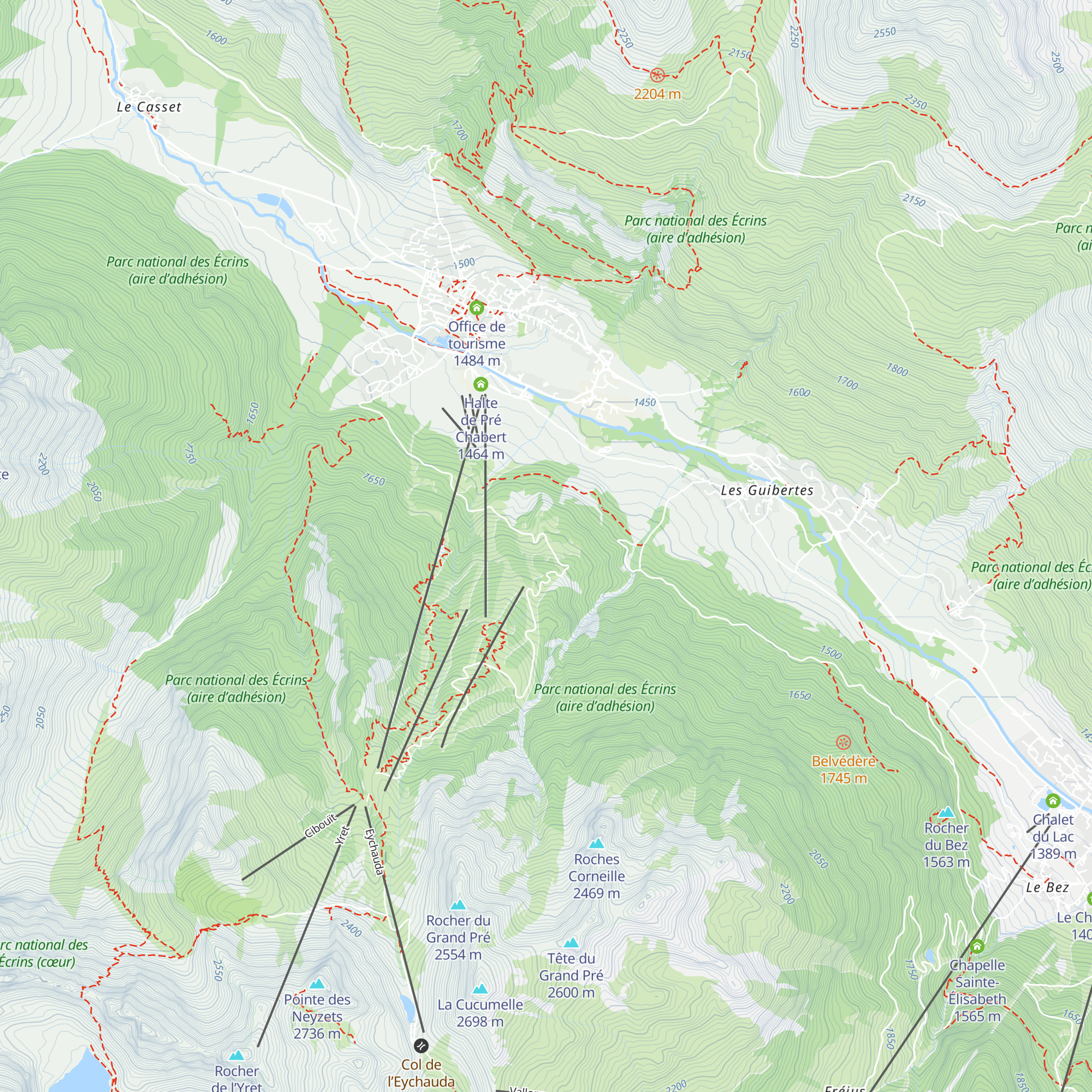 Le Peyra Juana map