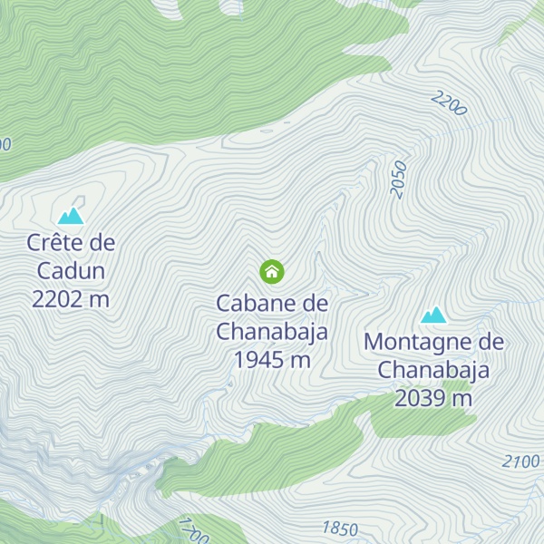 Map of Cabane de Chanabaja