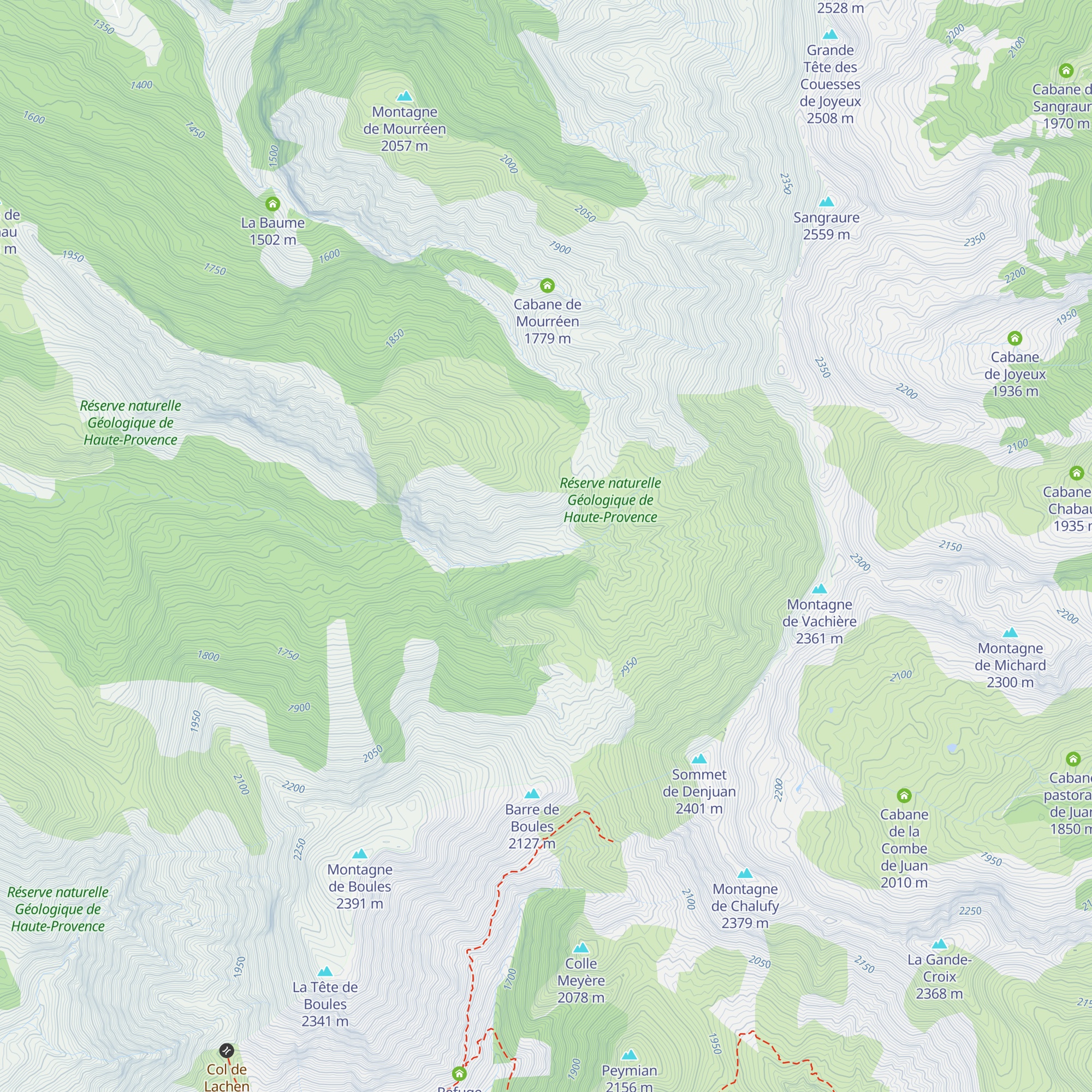 Cabane Basse de Vachière map
