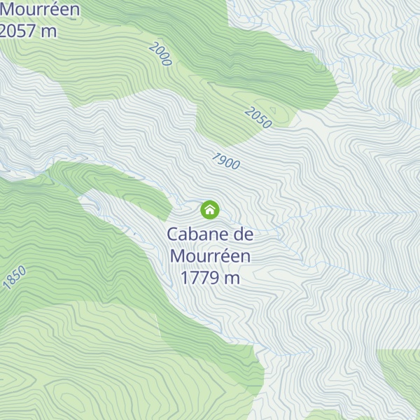 Map of Cabane de Mourréen