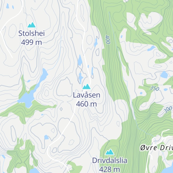 Map of Lavåsen