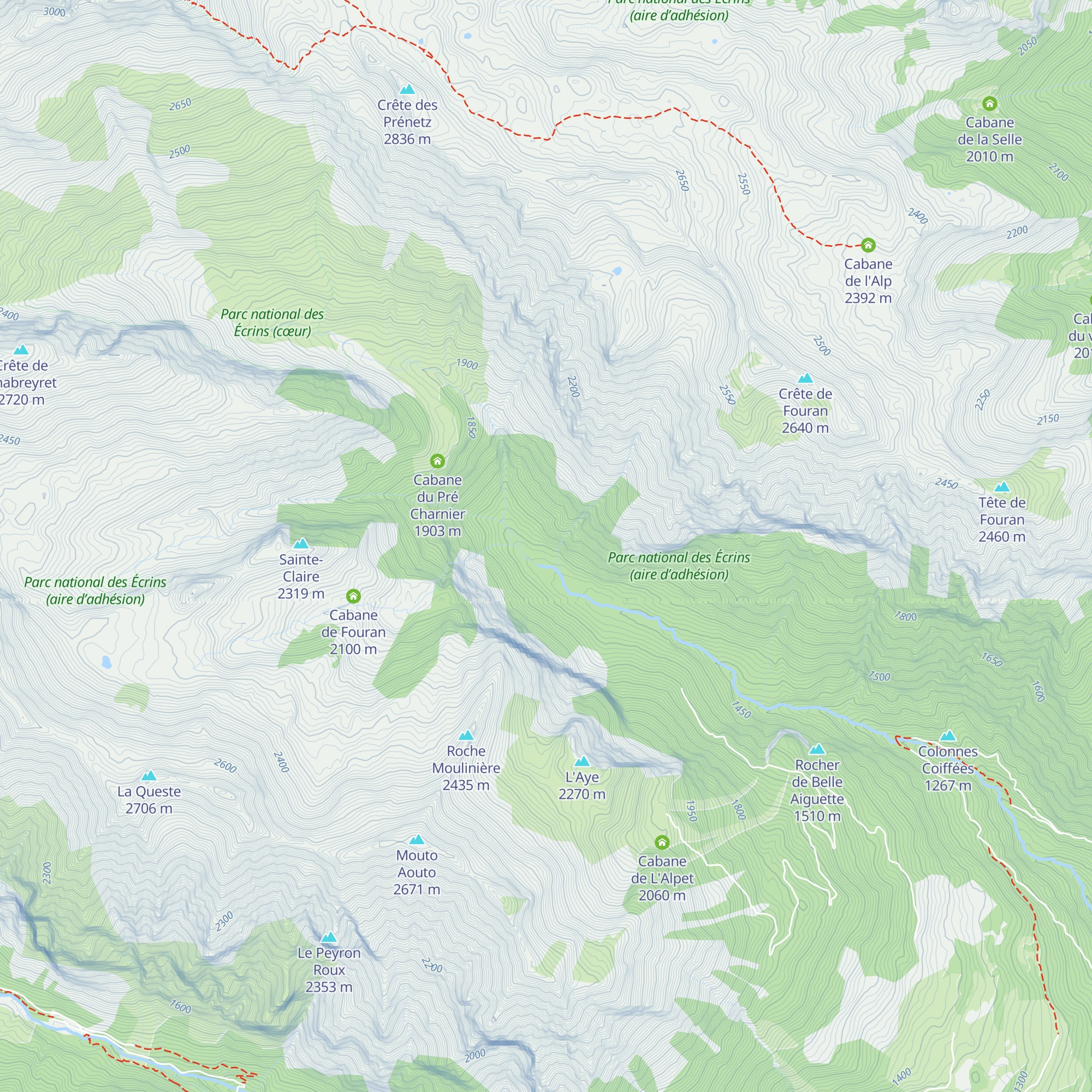 Cabane de Saint-Clément map