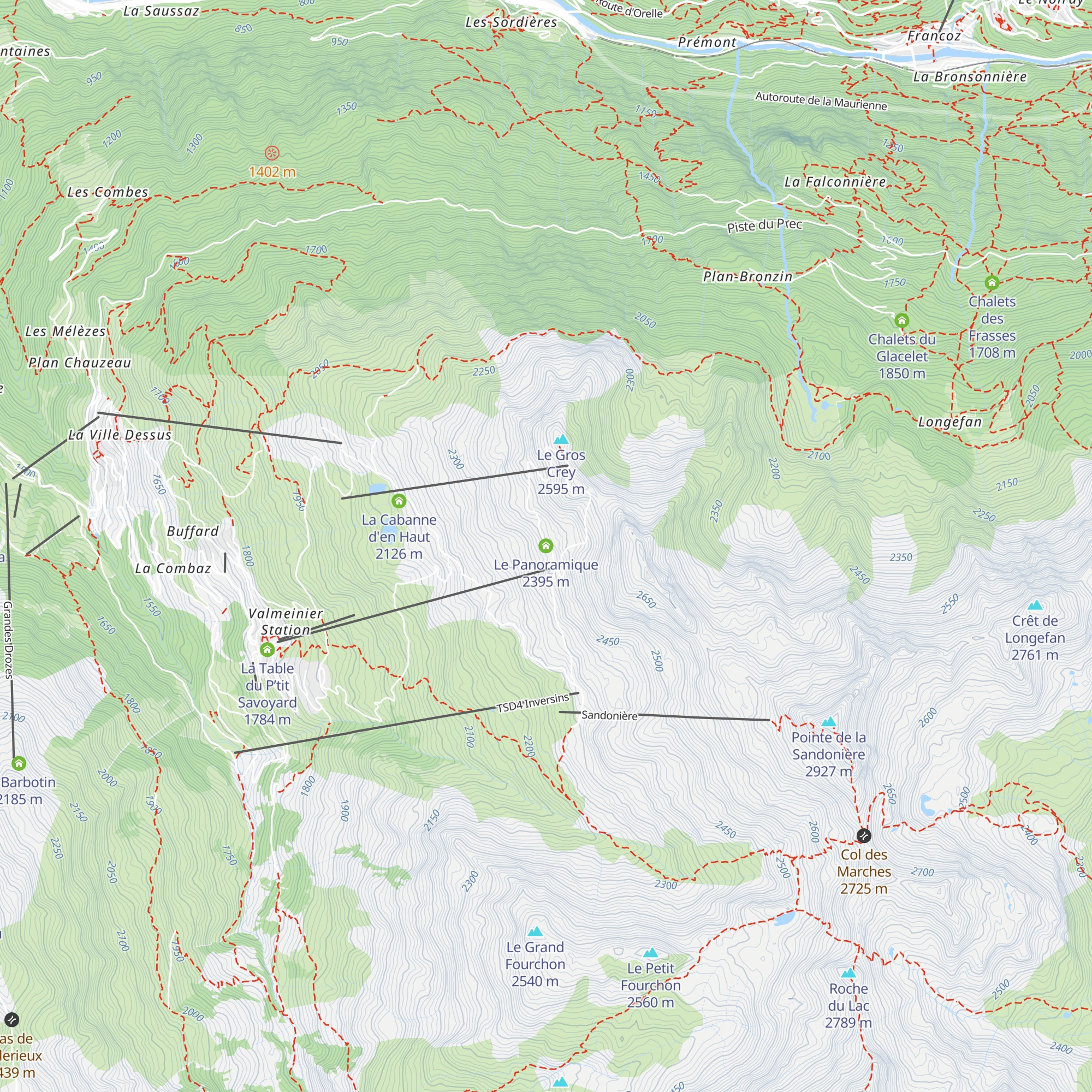 Le Panoramique map