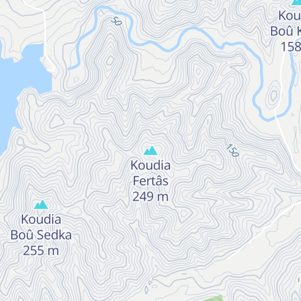 Map of Koudia Fertâs