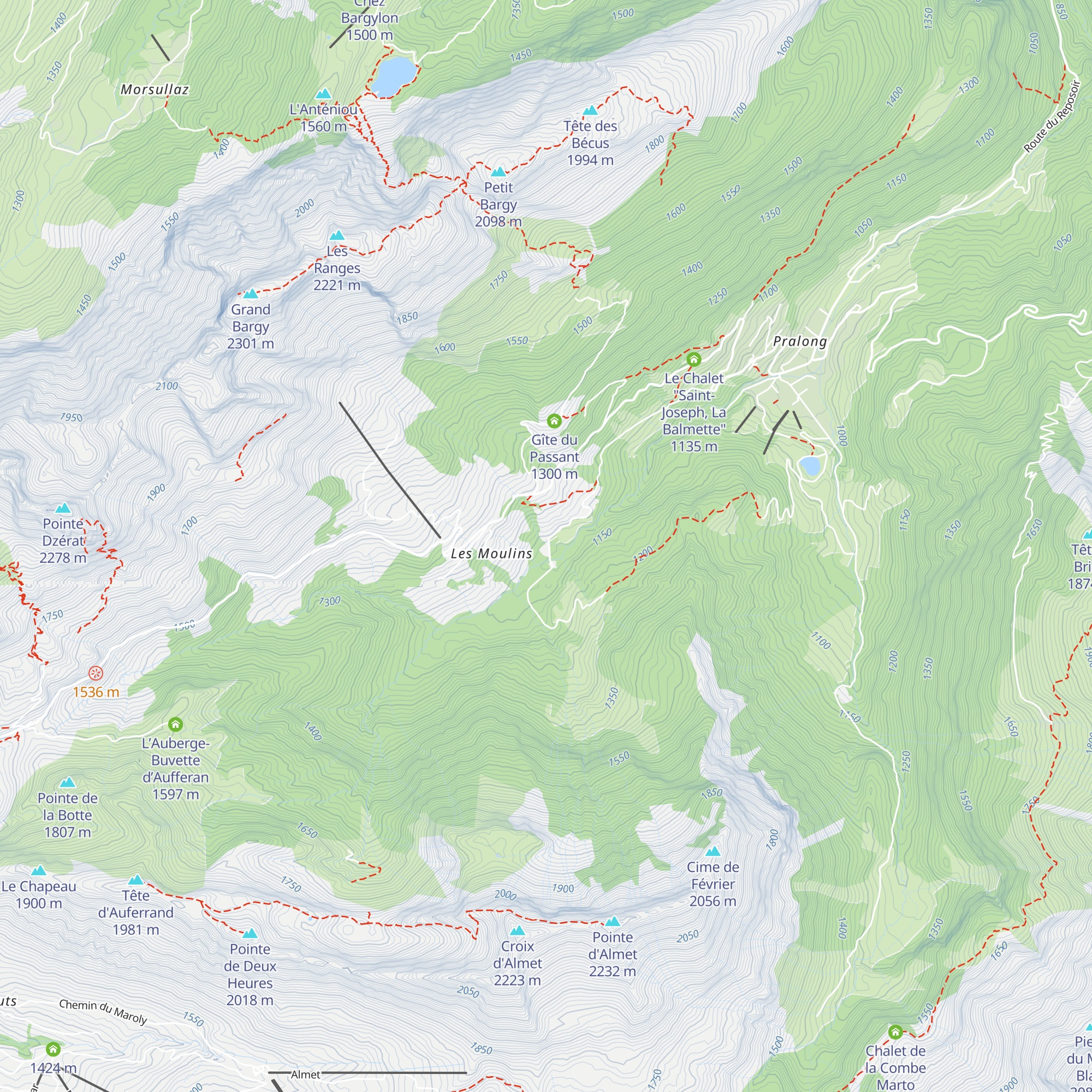 Gite de Séjour - Les Cyclamens map