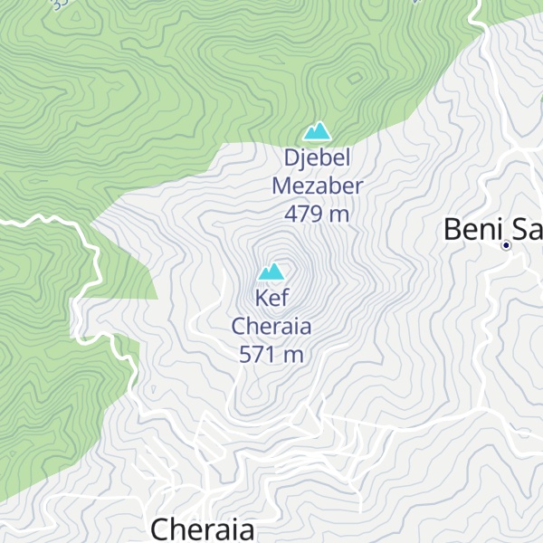 Map of Kef Cheraia