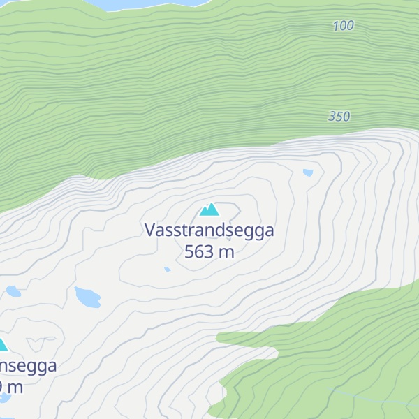 Map of Vasstrandsegga
