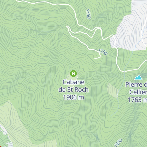 Map of Cabane de St Roch