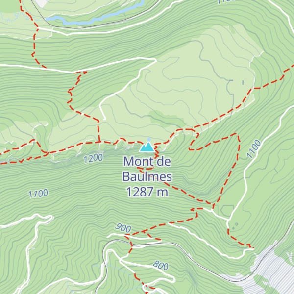 Map of Mont de Baulmes