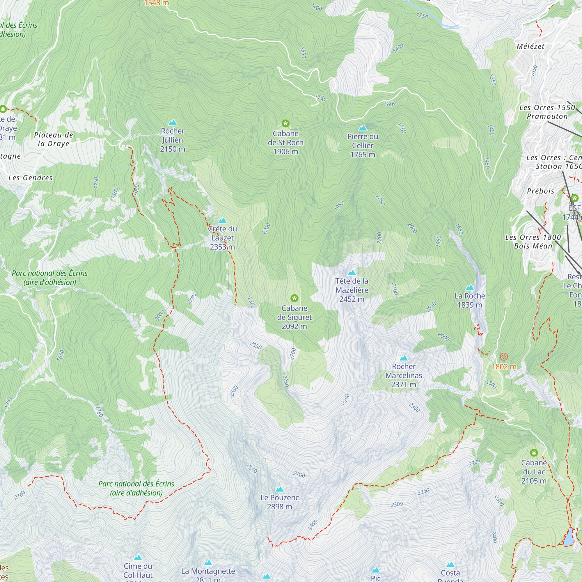 Cabane du Clos de la Sagne map