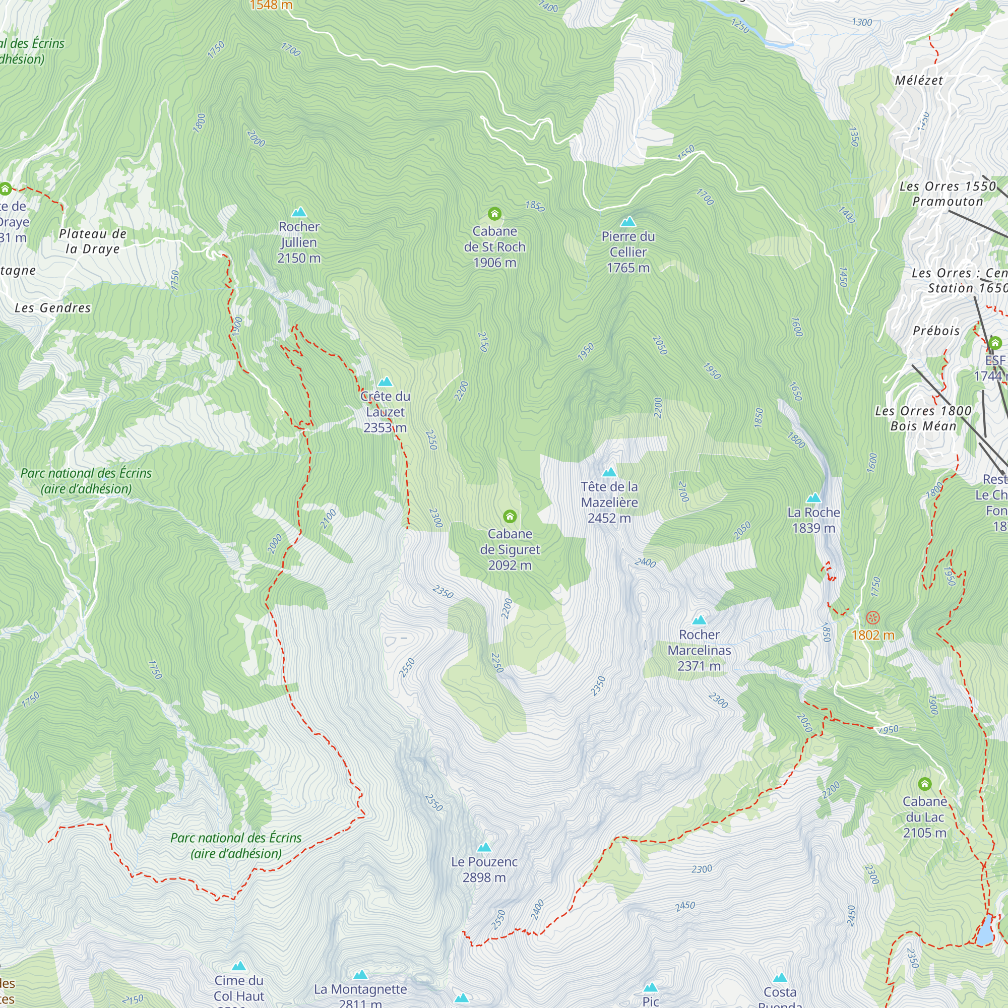 Cabane du Clos de la Sagne map