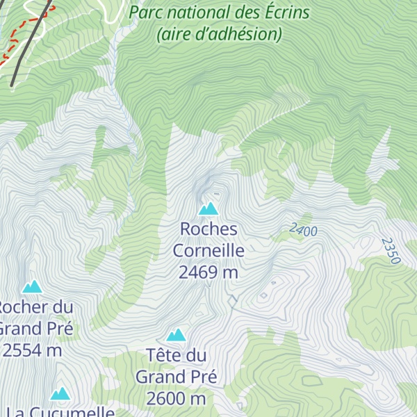 Map of Roches Corneille