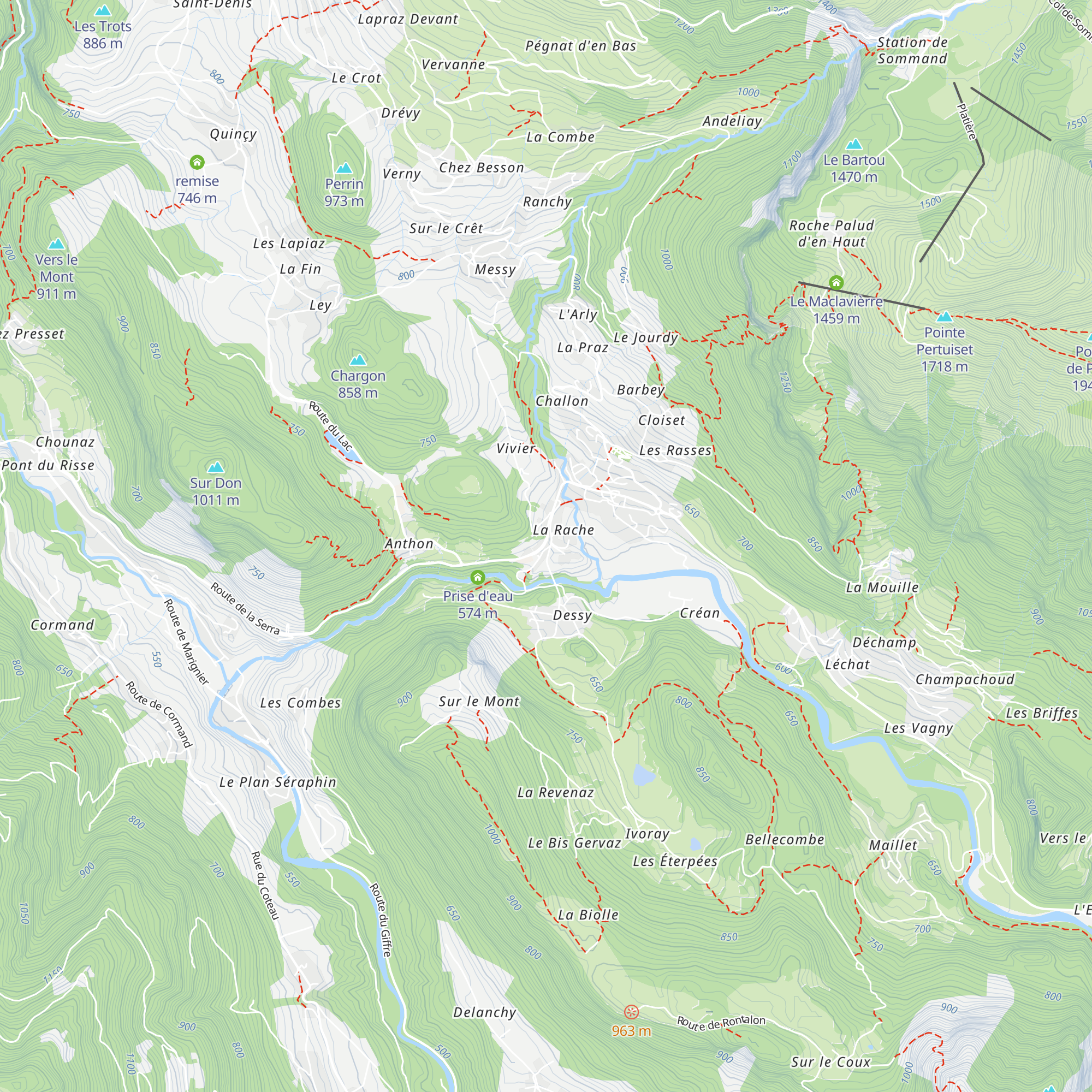 Office de tourisme de Mieussy map