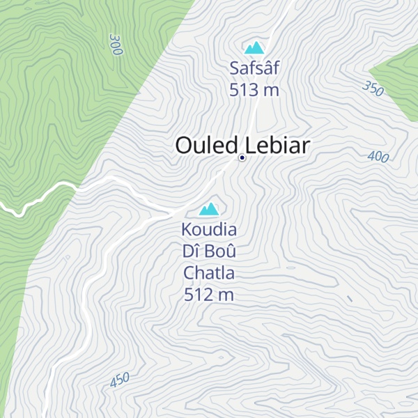 Map of Koudia Dî Boû Chatla