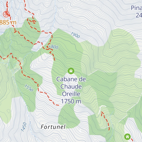 Map of Cabane de Chaude Oreille