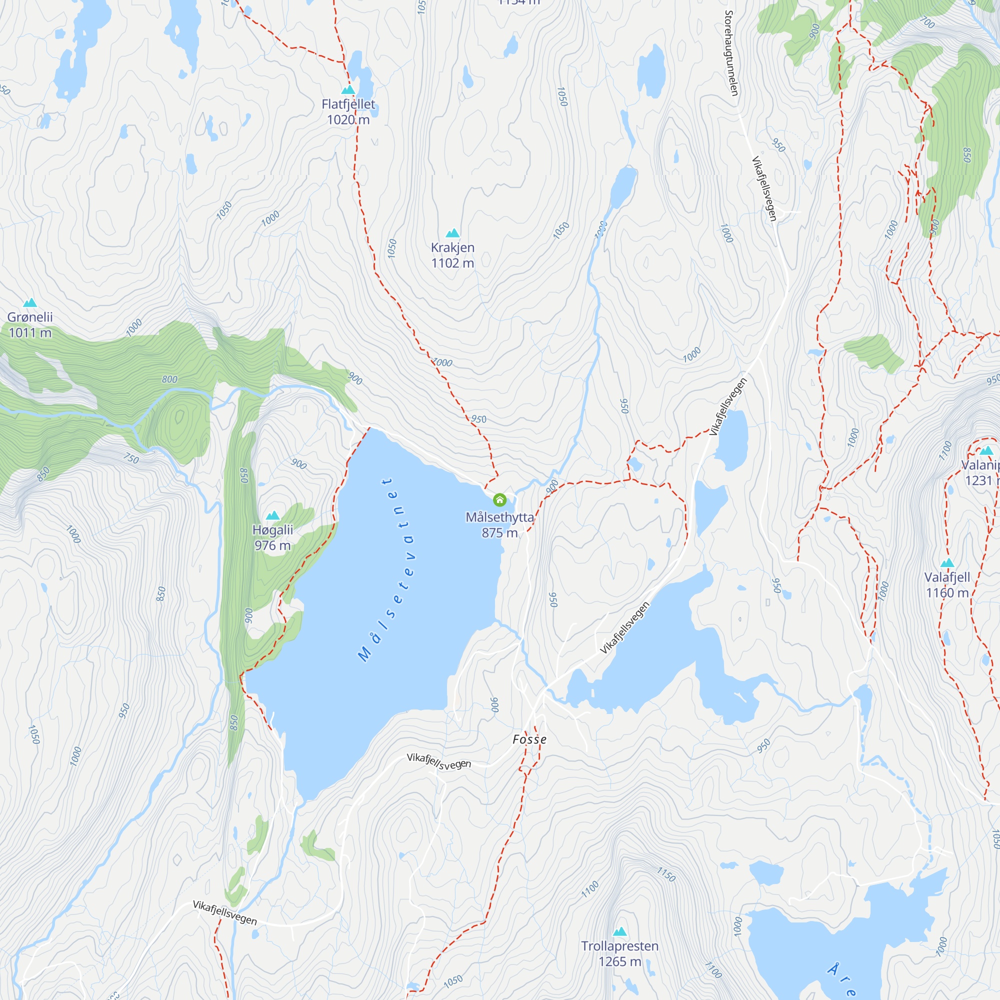 Målsethytta map