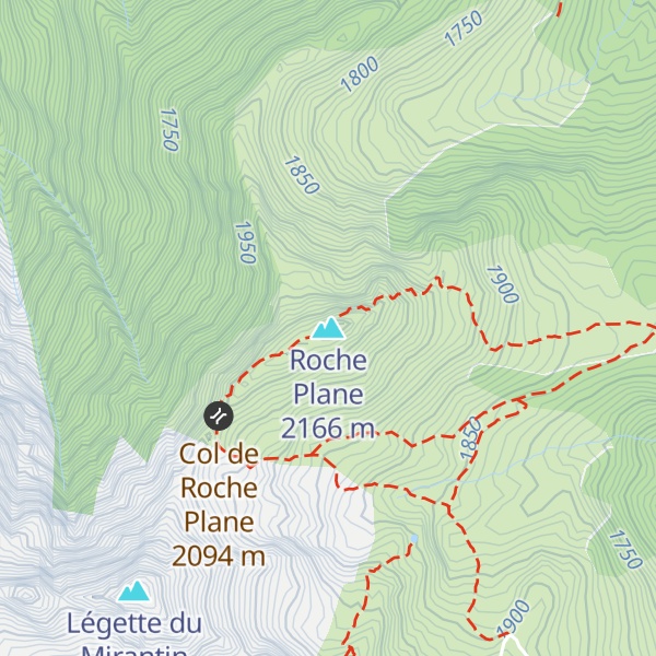 Map of Roche Plane