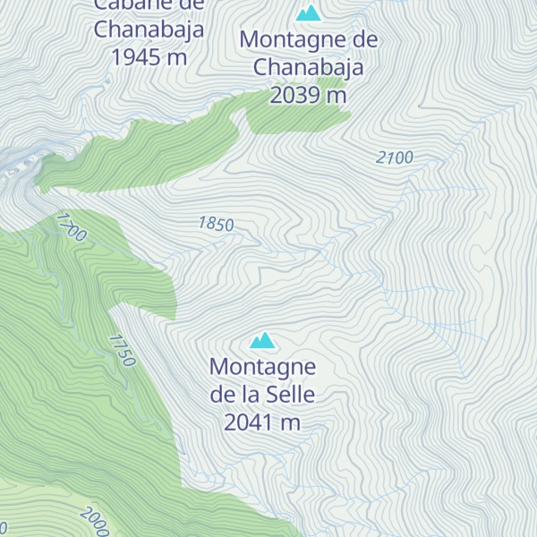 Map of Cabane de la Selle