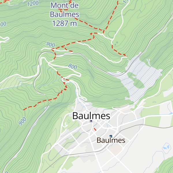 Map of Refuge des Rochettes